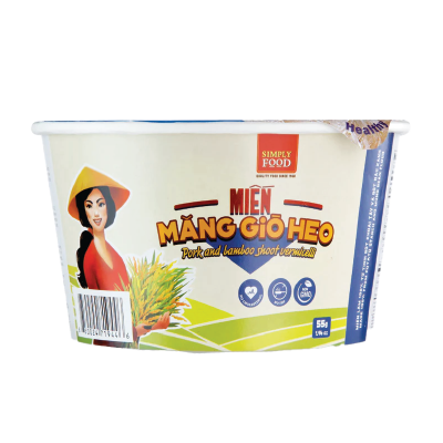 Instant Glass Noodles Bamboo Shoot and Artificial Pork Flavor