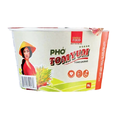 Instant Pho Rice Noodles Artificial Tom Yum Flavor