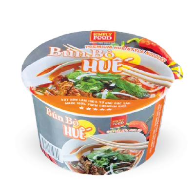 Instant Rice Noodles Artificial Hue-Style Broth Flavor