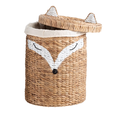 Animal Water Hyacinth Laundry, Storage Basket
