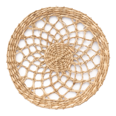 Patterned Woven Seagrass Placemat, Table Mat