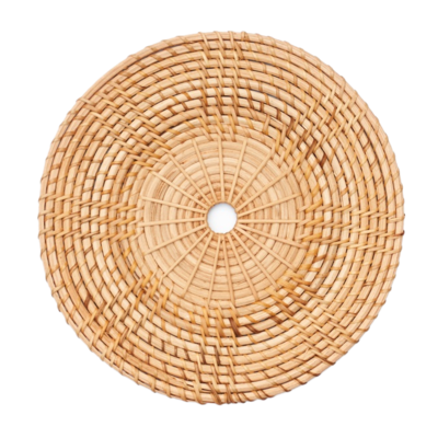 Round Patterned Wicker Rattan Placemat