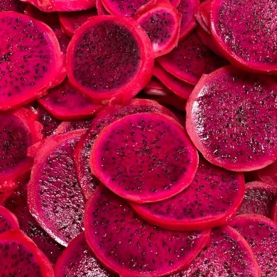 Slice Red Dragon Fruit