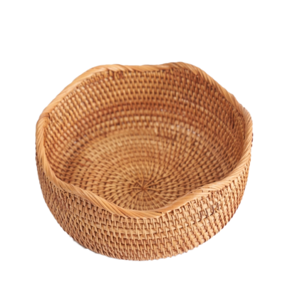 Wave Fruit Rattan Storage Basket